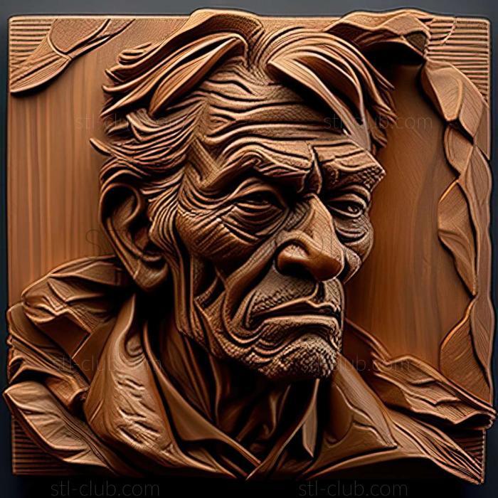 3D model Walter Koeniger American artist (STL)